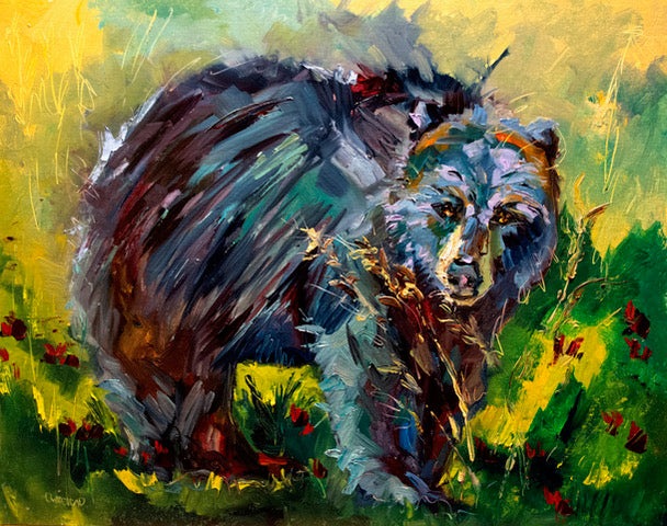 "Indian Paintbrush Bear" By Diane Whitehead