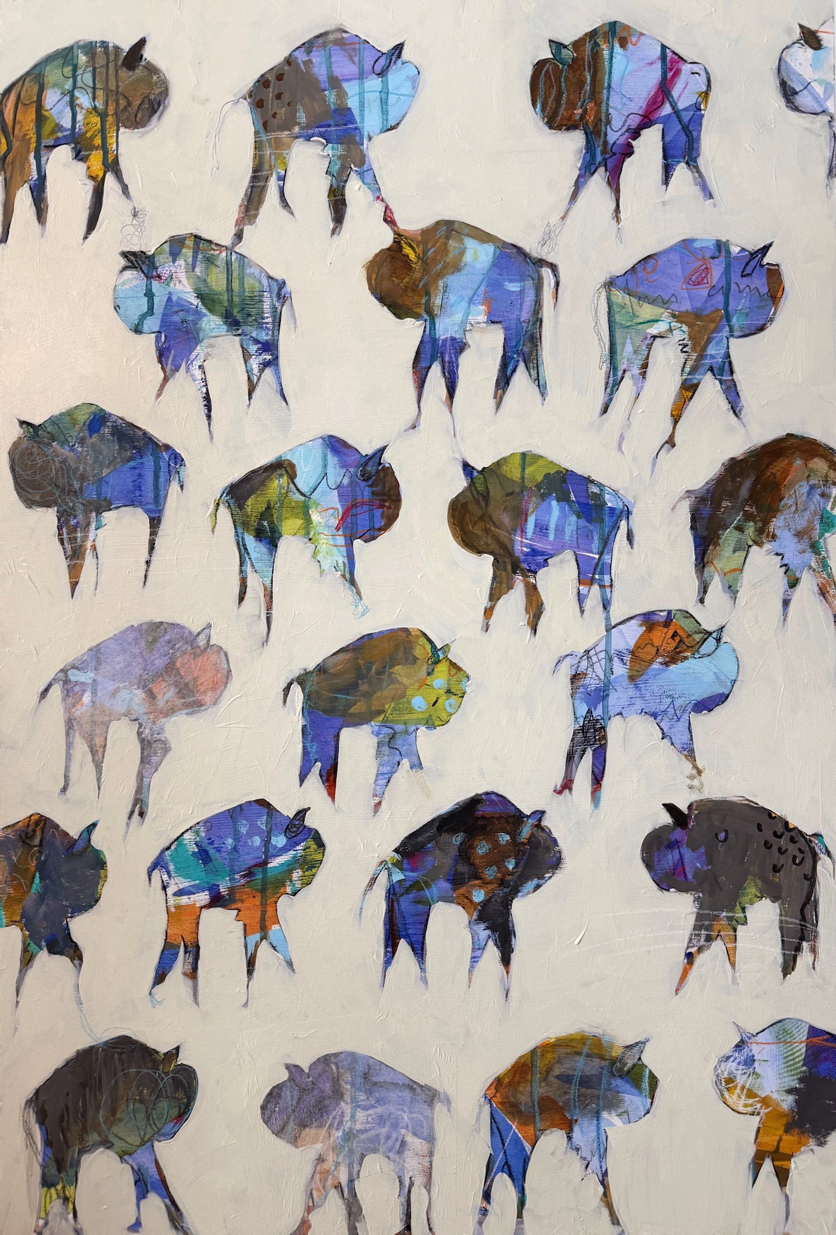 "Painting Back The Buffalo" By Andrea Morgan