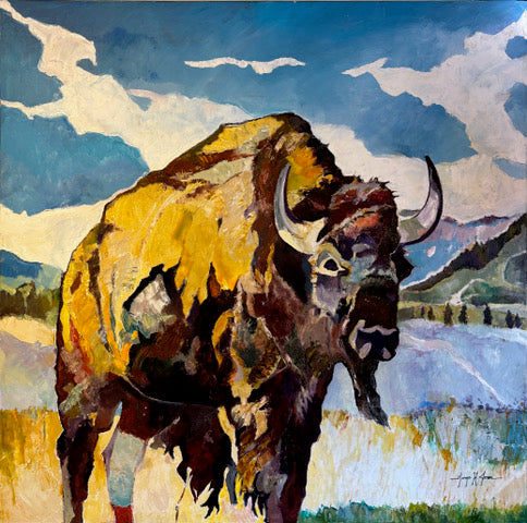 "Bison in Paradise" By George Jones