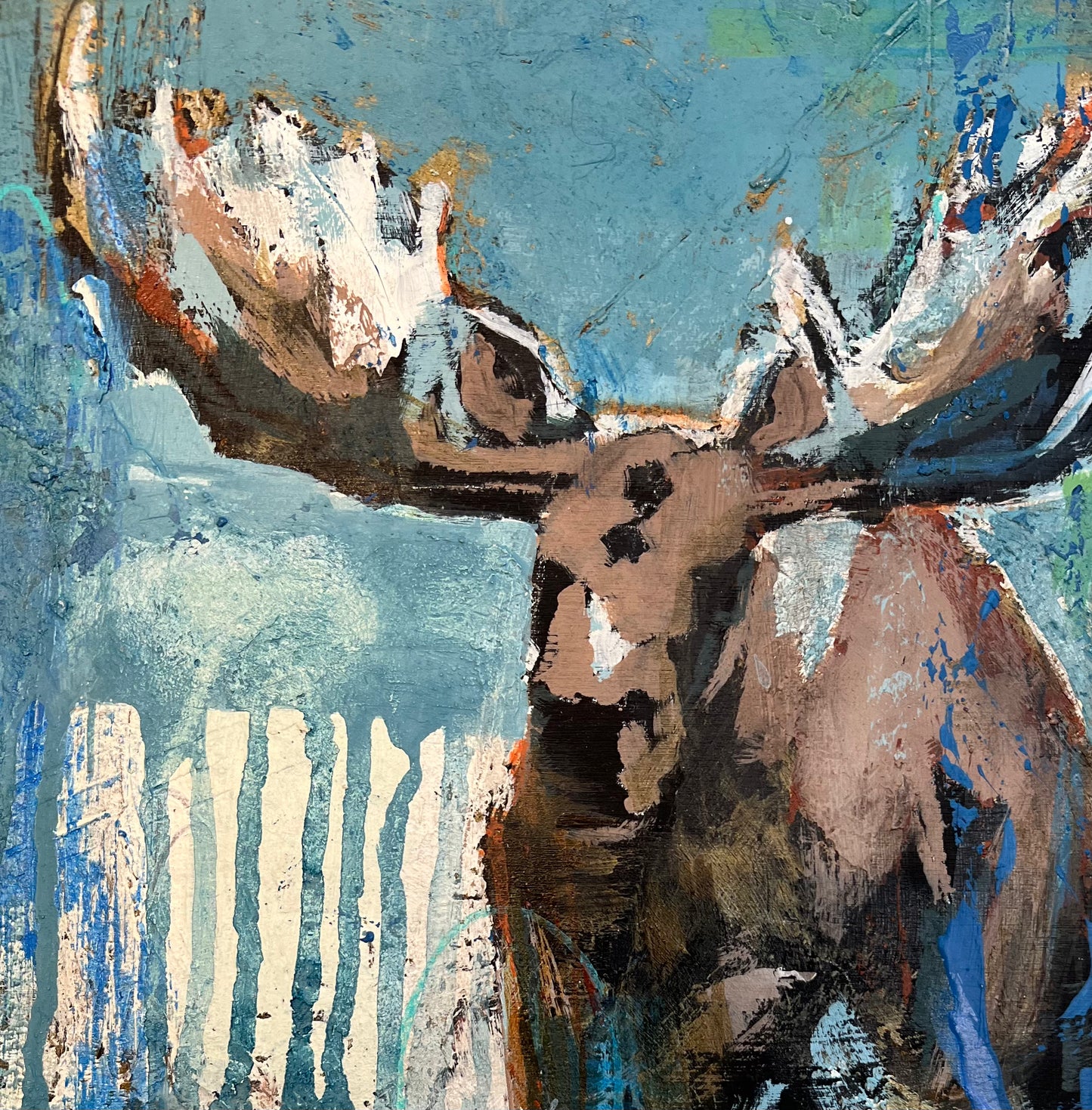 "Turquoise Moose" By Kristen Engel