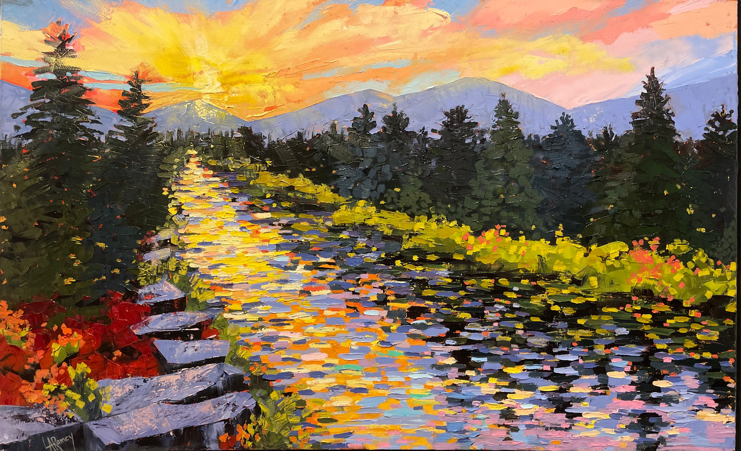 Sunset on the Gallatin