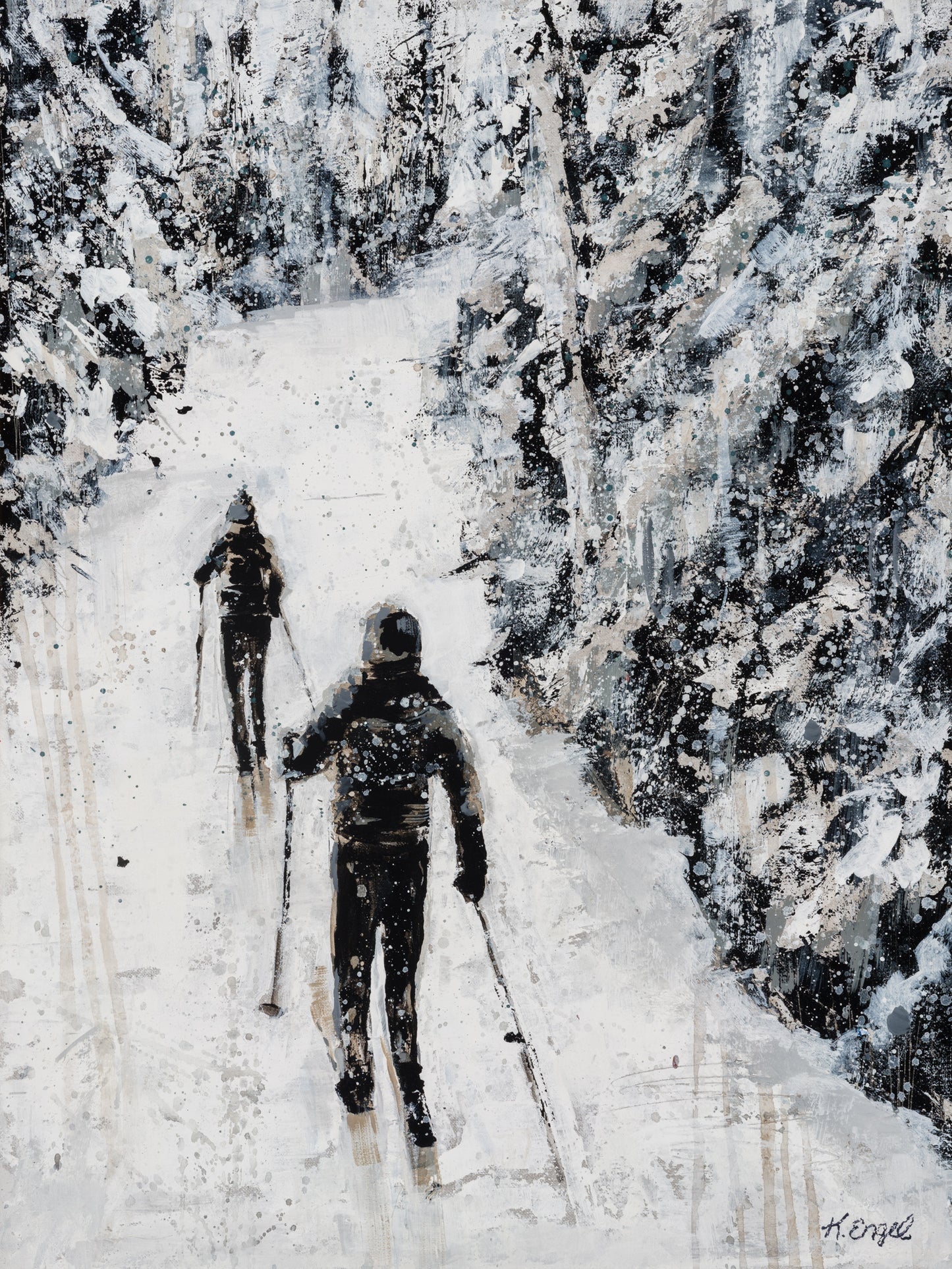 "Cross Country at Dusk" By Kristen Engel