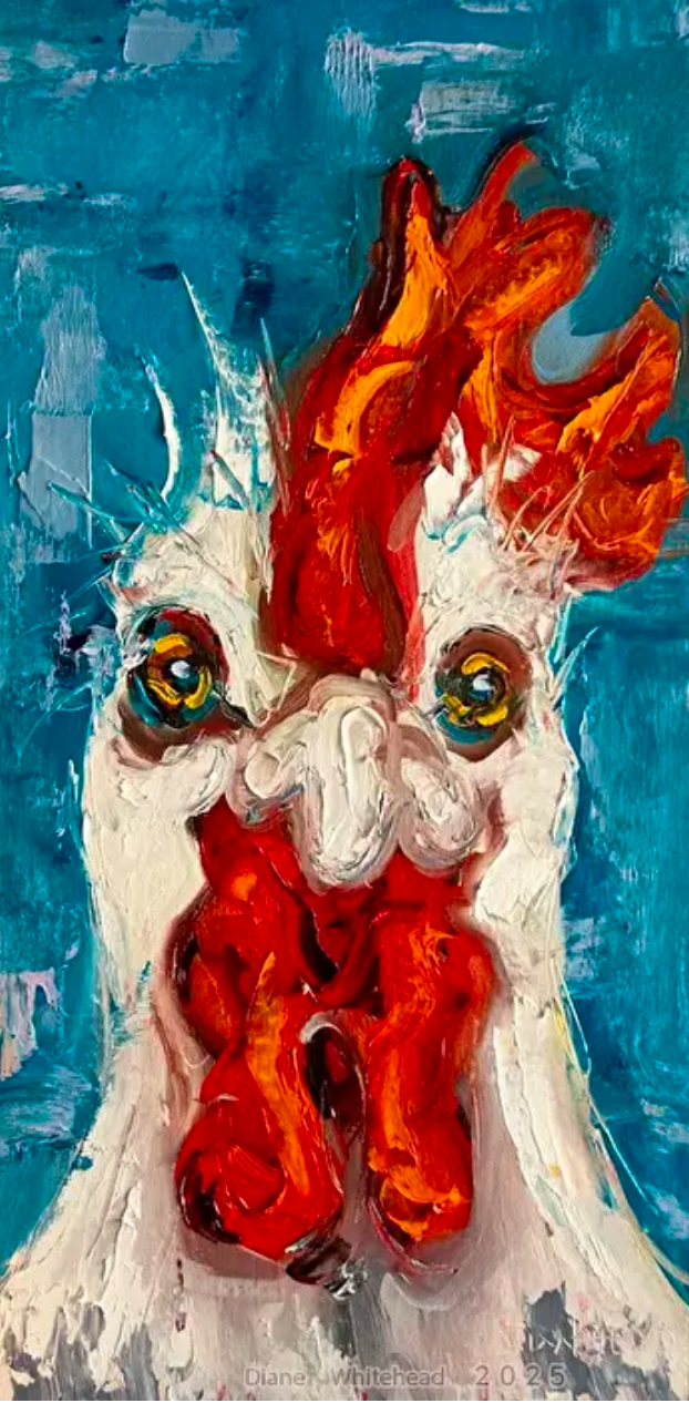 "Another Blue Rooster" By Diane Whitehead