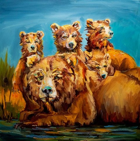 "Grizzly #399 - Full House" By Diane Whitehead