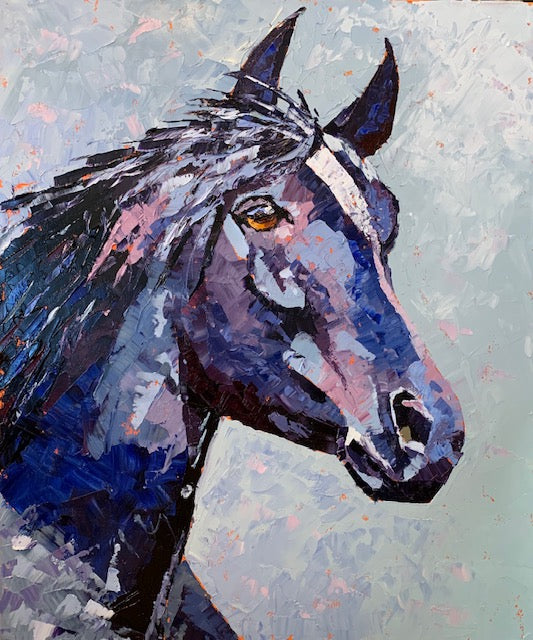 "Blue Cayuse" By Susan Moncada
