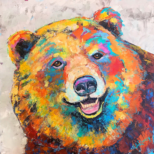Rainbow Bear Print