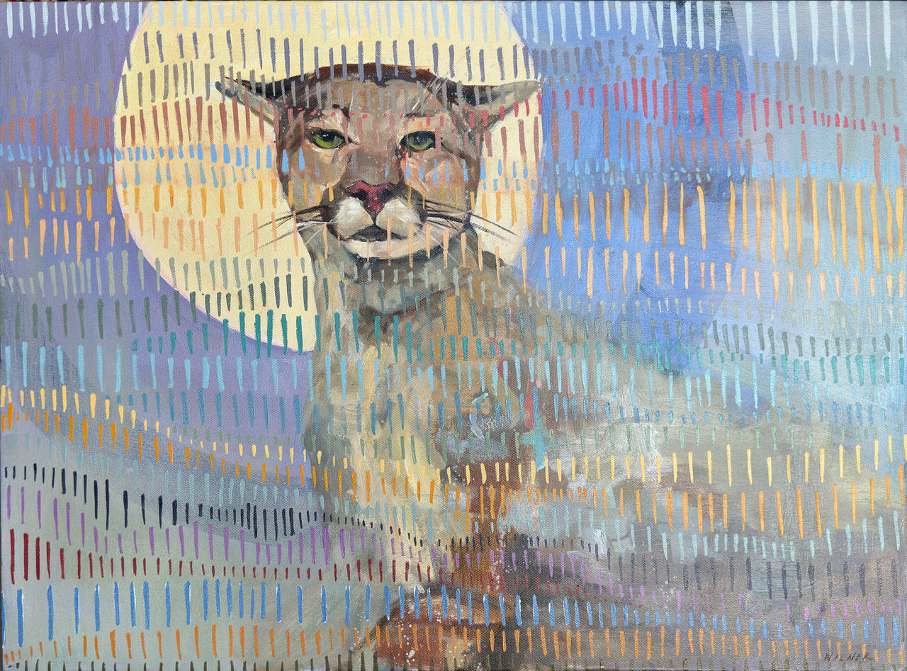 "Cougar with Setting Sun" by Amanda Wilner