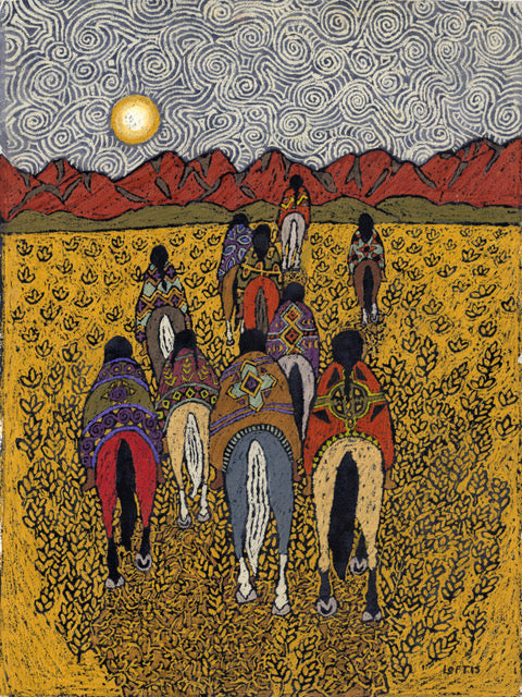 "Riding Golden Fields" By Elizabeth Geers Loftis