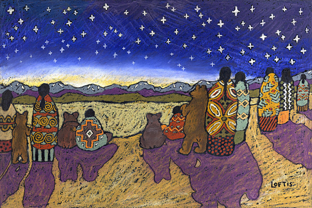 "Watching The Sunset With Friends" By Elizabeth Geers Loftis