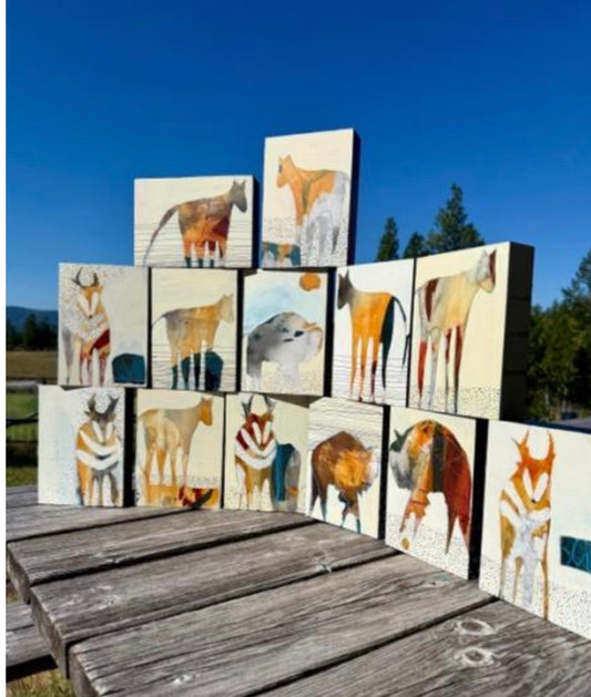 5x7 Mixed Media Originals By Andrea Morgan