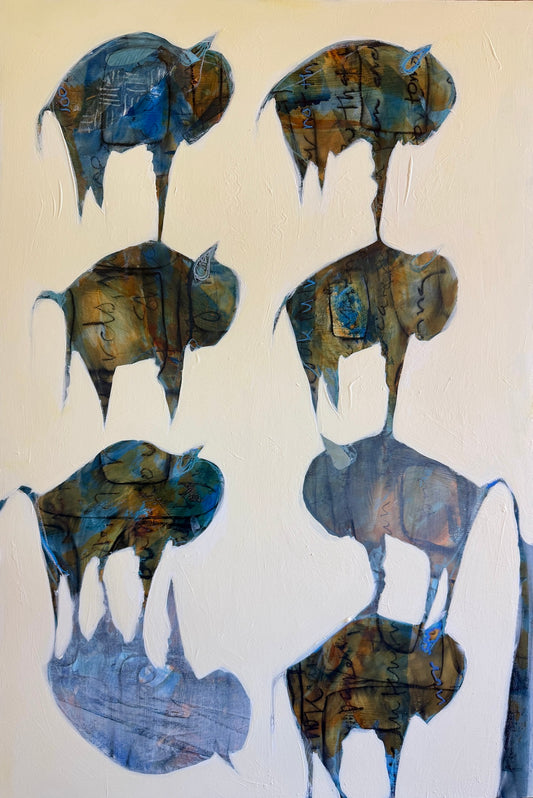 "Bison Slide" by Andrea Morgan