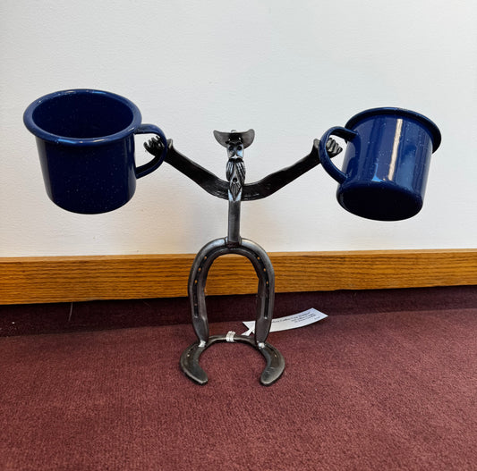 Horseshoe "Cowboy Coffee Holder" by Brian Crandall
