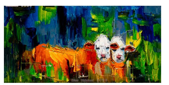"Cows and Fences" By Diane Whitehead