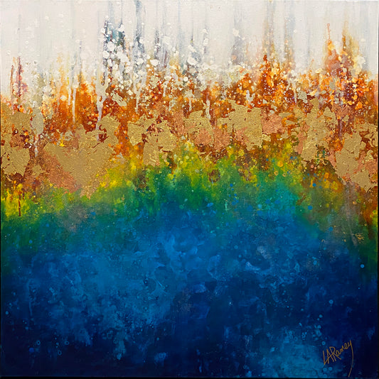 Grand Prismatic Abstract Mixed Media