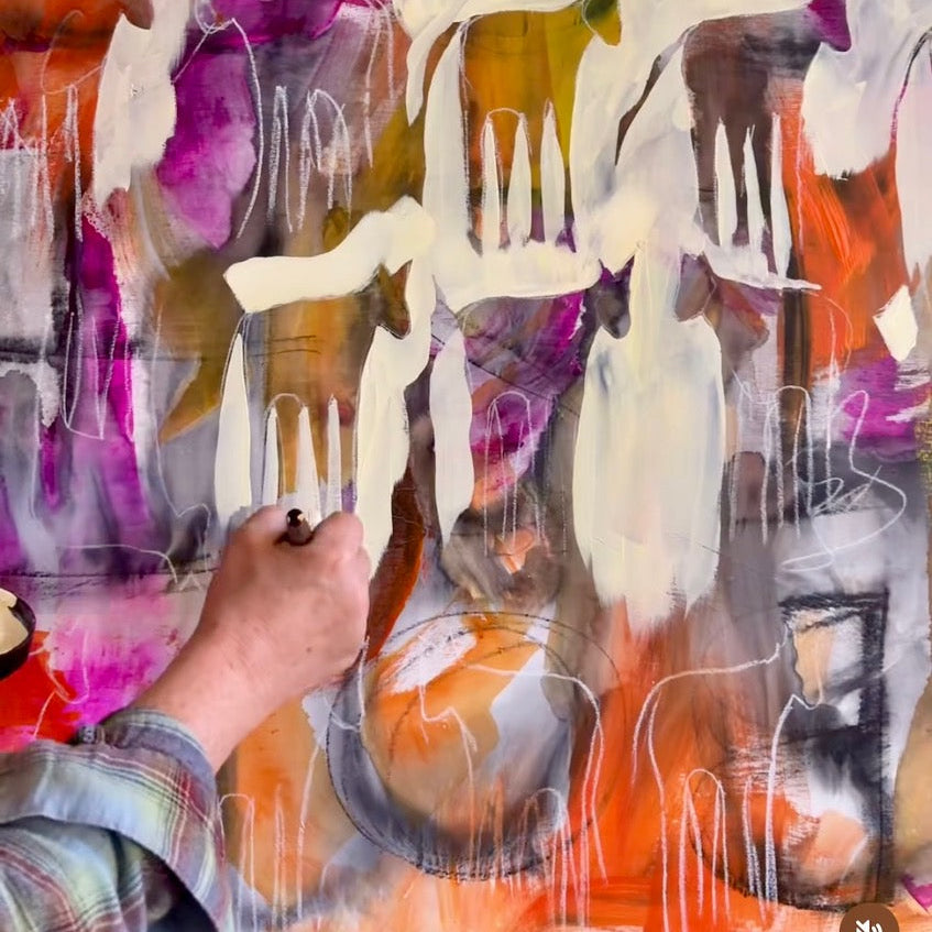 Andrea Morgan Workshop: Mixed Media and Negative Shape Painting