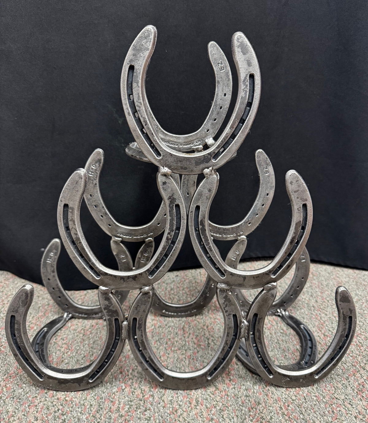 Horseshoe "6-Bottle Wine Rack" by Brian Crandall