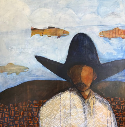"He'd Rather Be Fishing II" By Andrea Morgan