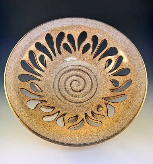 Tan Decorative Ceramic Bowl