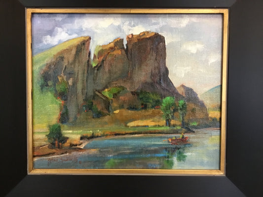 "Red Boat on the Might Mo" By Robert Spannring