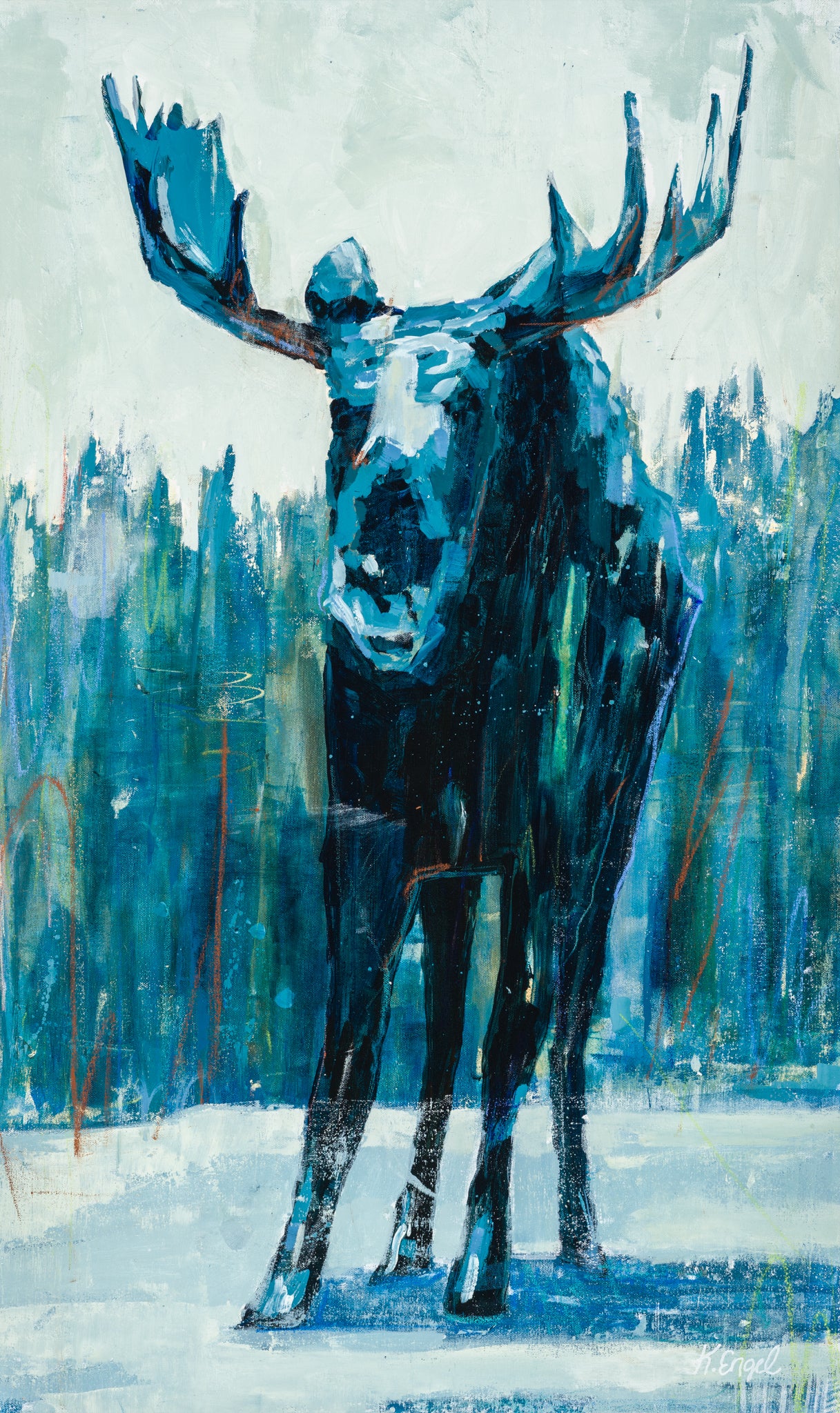 "Teal Moose" By Kristen Engel