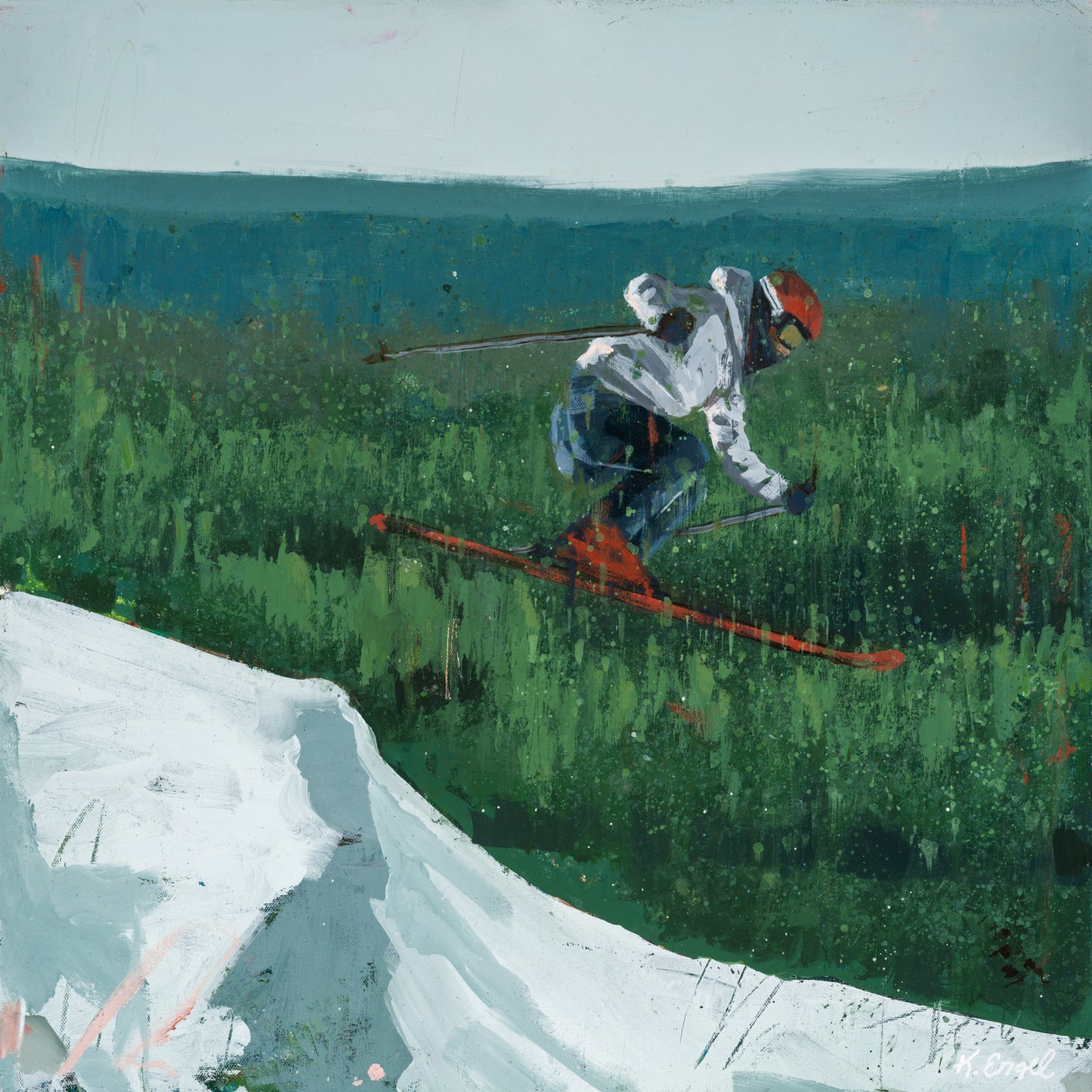 "Spring Skiing" By Kristen Engel