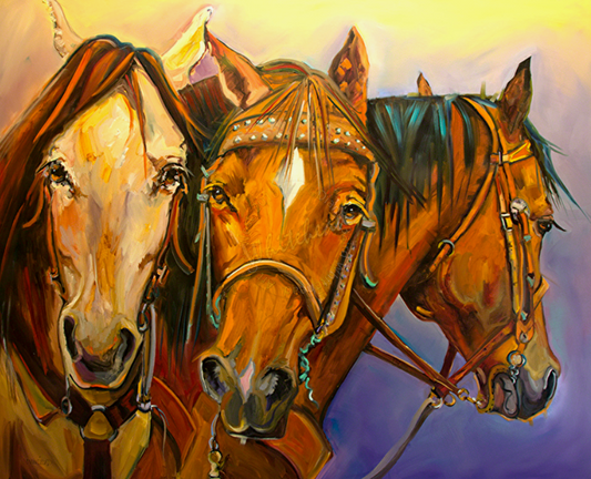 "All Dressed Up Horses" By Diane Whitehead