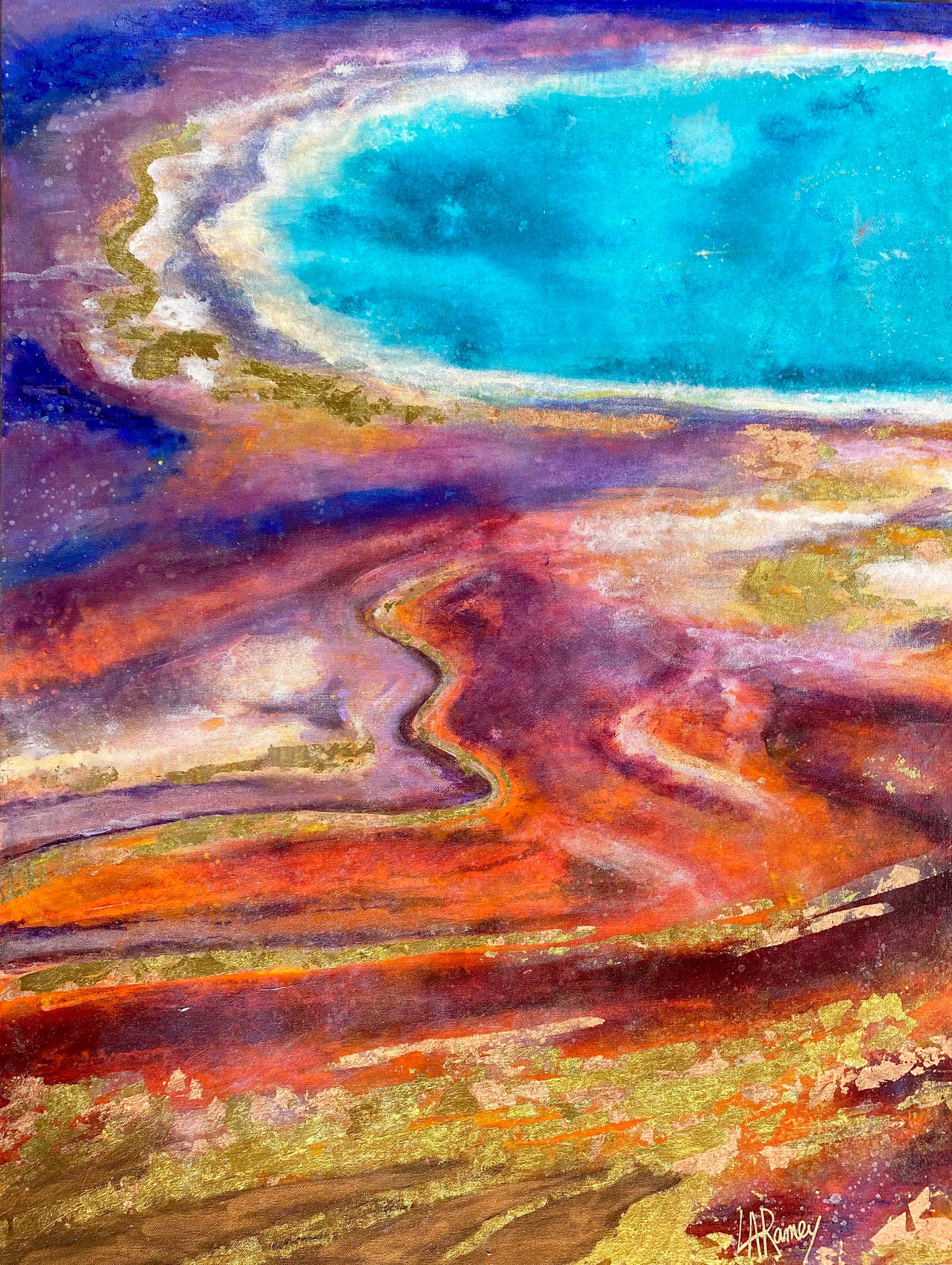 Grand Prismatic Abstract Original Painting