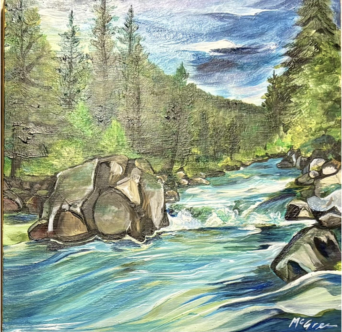 "Gallatin River and House Rock " By Allison McGree
