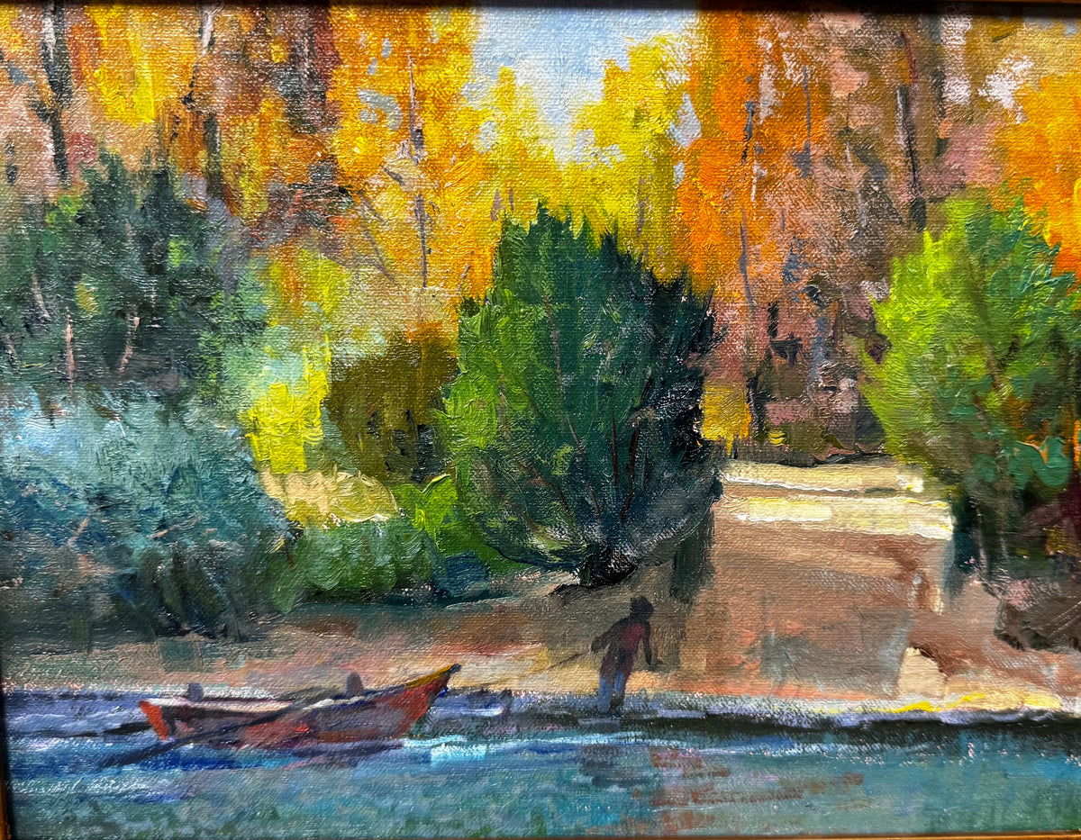 "Moving the Boat in the Shadows" By Robert Spannring