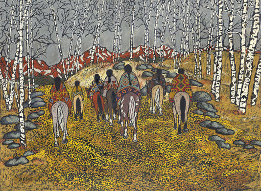 "Aspen Leaf Blanket" By Elizabeth Geers Loftis