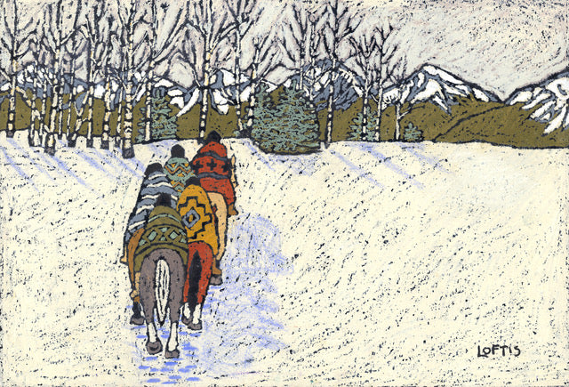 "Snow Aspen Copse" By Elizabeth Geers Loftis