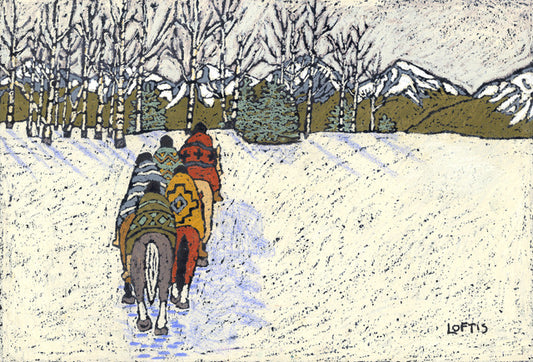 "Snow Aspen Copse" By Elizabeth Geers Loftis