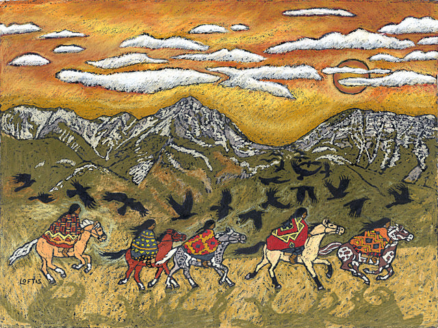 "Morning Ride In The Valley Of Flowers" By Elizabeth Geers Loftis