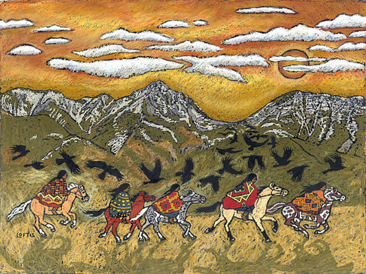 "Morning Ride In The Valley Of Flowers" By Elizabeth Geers Loftis