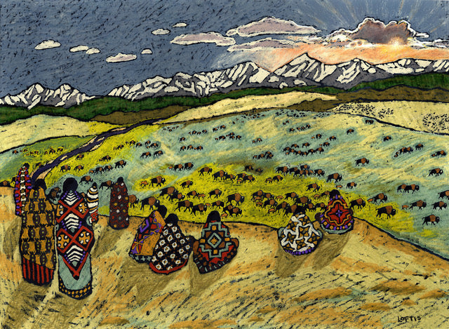 "Watching The Buffalo Roam" By Elizabeth Geers Loftis