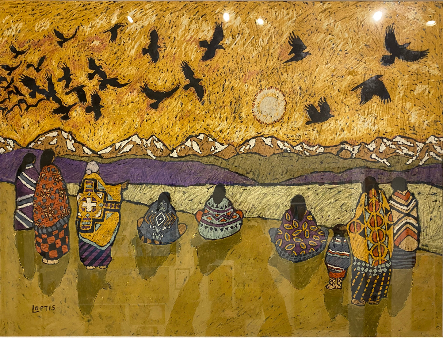 "Watching The Ravens Fly Home" By Elizabeth Geers Loftis