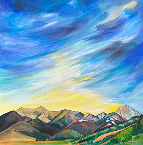 "Skyward Dreams: Bridger Mountains in Bloom" By Allison McGree